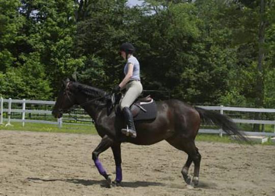 photo of woman on horseback