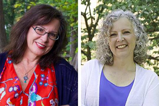 headshots of two women